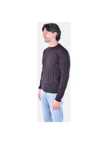 Sweter Kangra wełniany brązowy