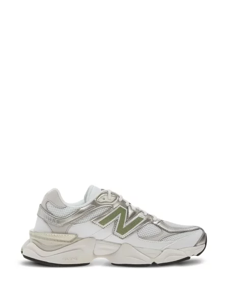 Sneakerși New Balance cu șireturi din dantelă alb