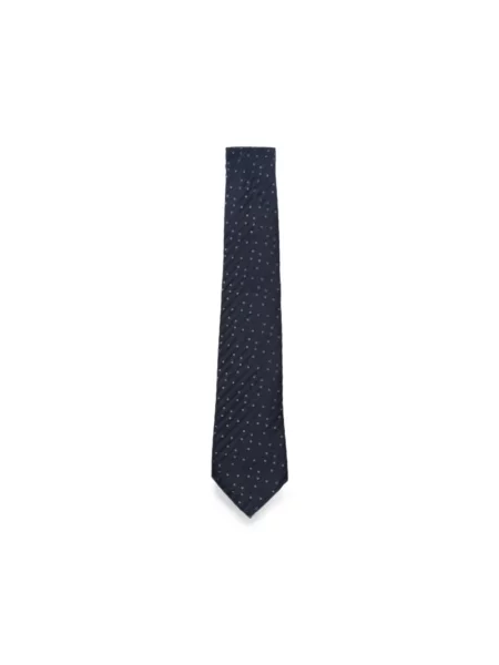 Krawat Giorgio Armani wiązany niebieski