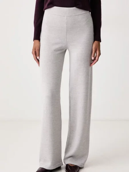 MM by Max Mara pantaloni de trening pentru femei din lână MMLGABARRA gri