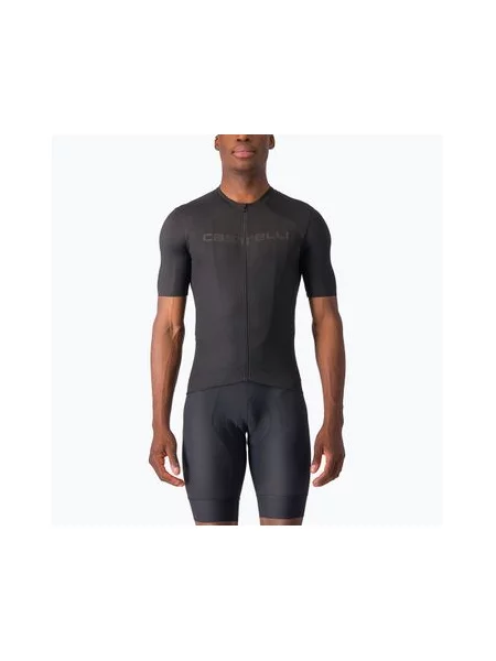 Велофутболка Castelli Elements світло-чорна чорна