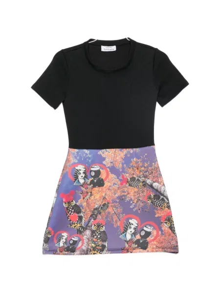 Rochie mini The Artistylist cu imagine în linie A violet
