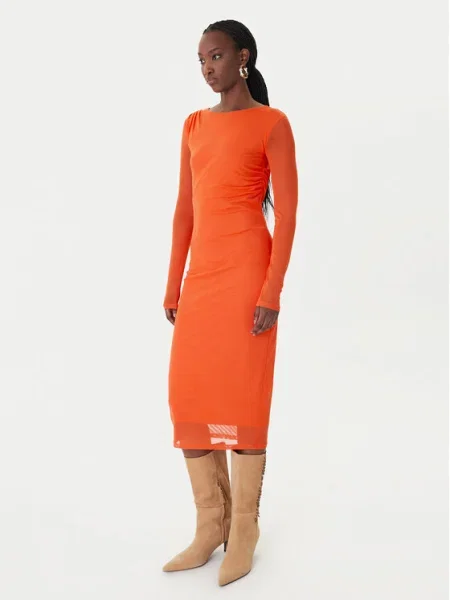 Patrizia Pepe Rochie cocktail portocaliu
