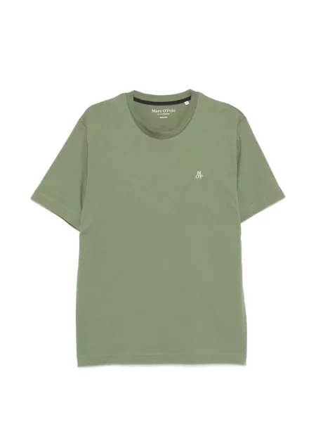 Tricou polo Marc O'polo cu imagine cu decolteu rotund verde