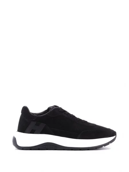 Sneakerși Hogan din piele de căprioară negru
