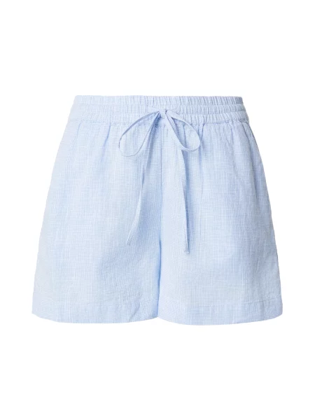 VERO MODA Pantaloni VMTHILDE albastru porumbel alb