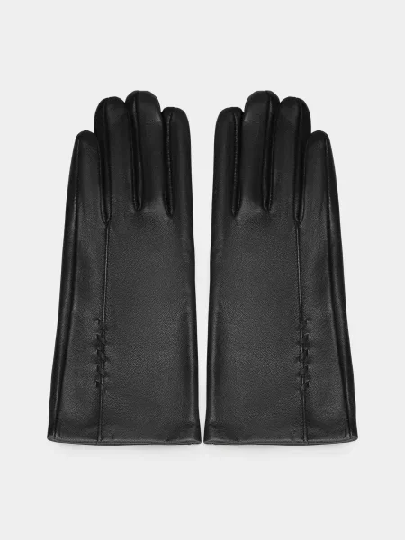 Кожаные перчатки Braska черные