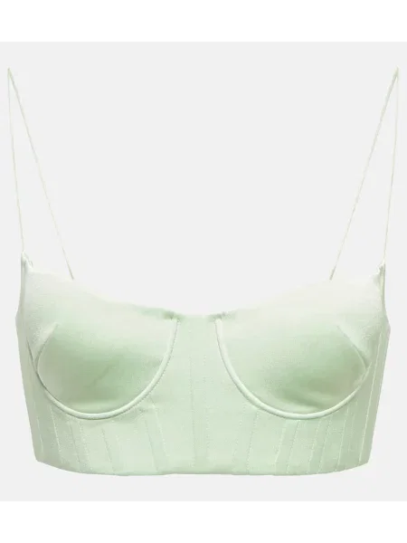 Satynowy top Alex Perry zielony