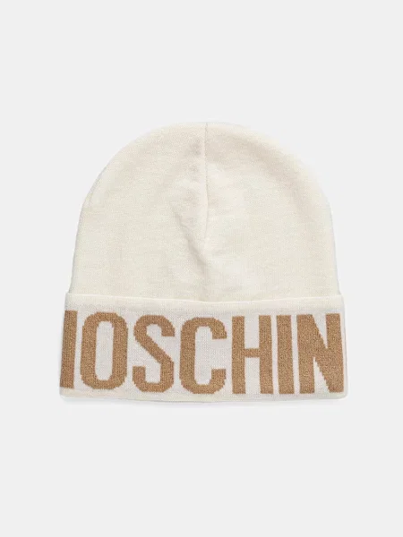 Moschino gyapjú sapka bézs