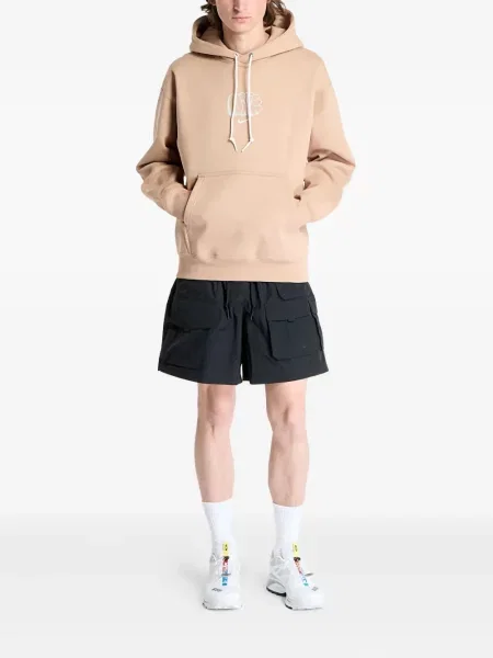 Hanorac cu glugă Nike din fleece cu imagine alergare negru