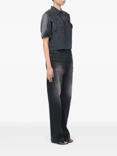Cămașă Mm6 Maison Margiela scurtă negru