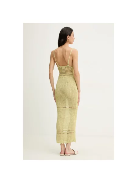 Sukienka maxi Guess żółta