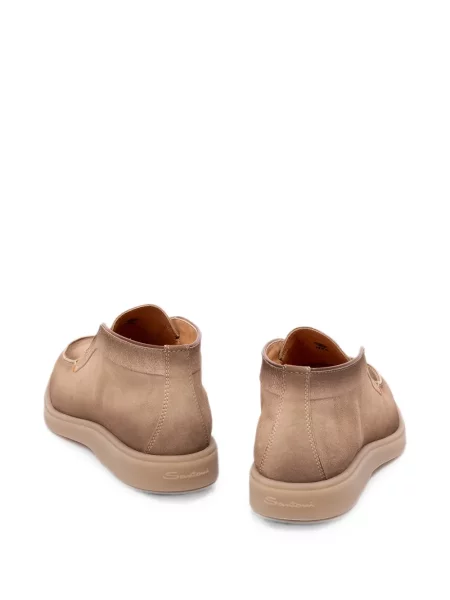 Ghete desert Santoni din piele de căprioară maro