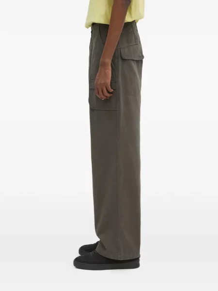 Pantaloni Adidas Campus cu șireturi cu dungi din dantelă roșu