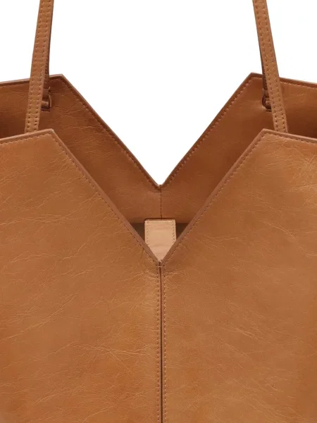 Kožna maksi kožna torba Francesco Biasia smeđa