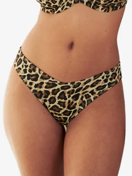SugarShape Bikini hlačke Monaco bež / temno rjava črna