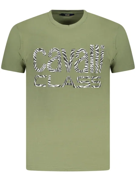 Tricou Cavalli Class scurt verde