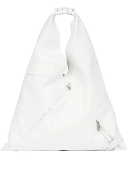 Geantă shopper Mm6 Maison Margiela clasică alb