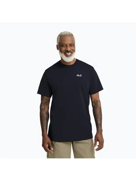 Tricou pentru bărbați Jack Wolfskin Essential dark navy
