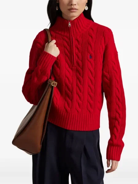 Plačiakojis pledas iš natūralios odos marškinėliai Polo Ralph Lauren žalia