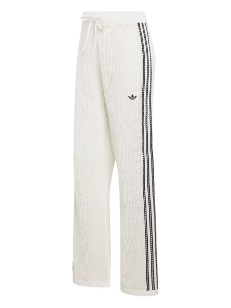 Pantaloni Adidas cu dungi alergare cu cordon