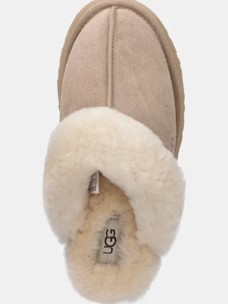UGG Велурени чехли Disquette бежово