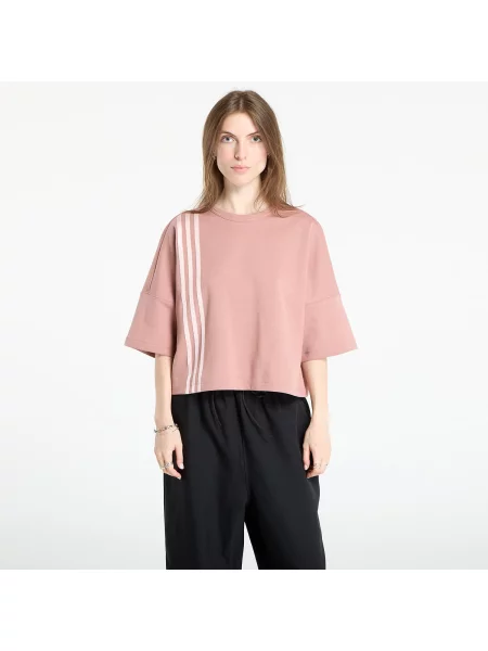 Тениска Adidas Originals на райета оранжево