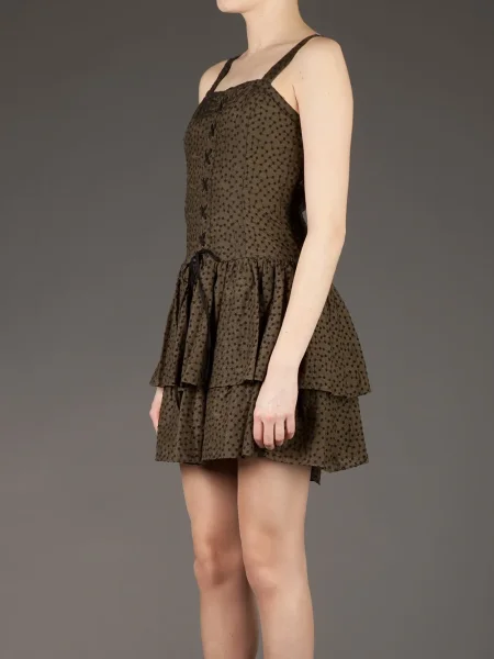 Rochie Edun plisată de costum kaki