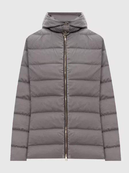 Пухова стьобана куртка Herno сіра