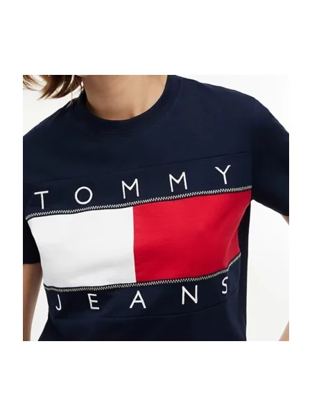 Tričko Tommy Jeans modrá
