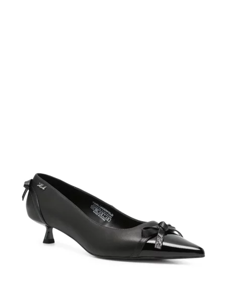 Pantofi cu toc Karl Lagerfeld cu funde negru