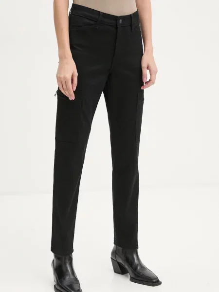 Панталон G-Star Raw с кройка по тялото с висока талия черно