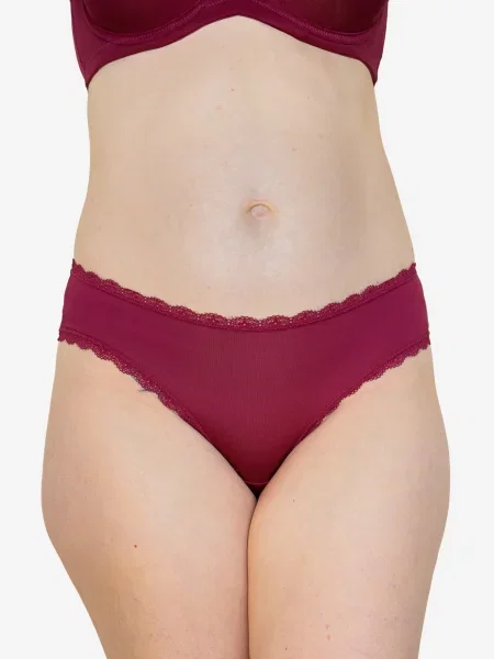 SugarShape Tanga Basic bordeaux roșu