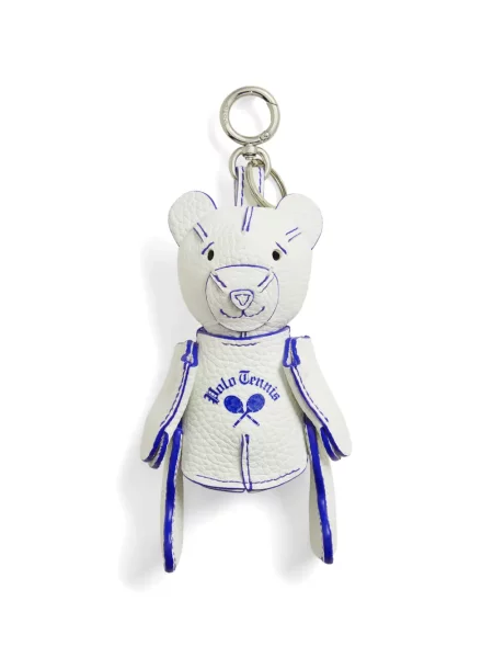 Kožne čarape Polo Ralph Lauren s cvjetnim printom lepršave bijela