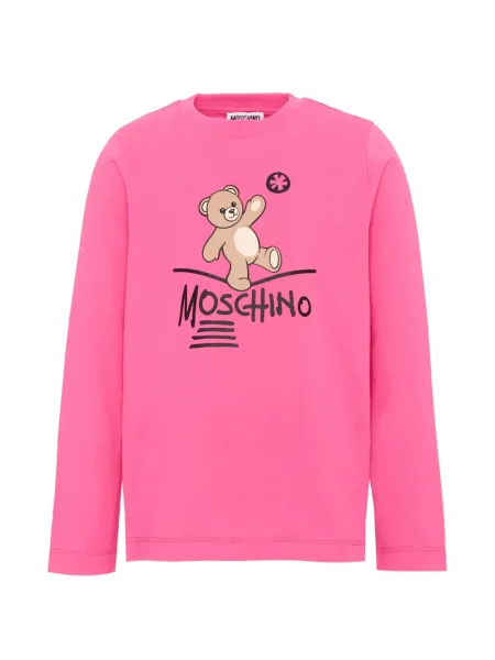 Koszulka dziecięca Moschino różowa
