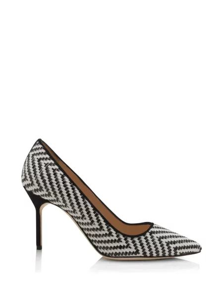 Pantofi cu toc Manolo Blahnik alb