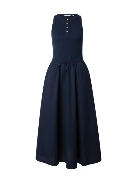 Tommy Hilfiger Rochie de vară Gold Btn Bleumarin A-Line Fit