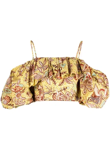 Top Ulla Johnson cu imagine galben