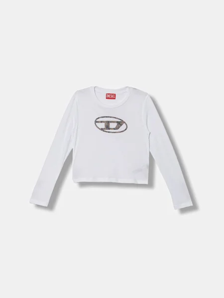 Diesel tričko s dlouhým rukávem TDOLSY T-SHIRT bílé