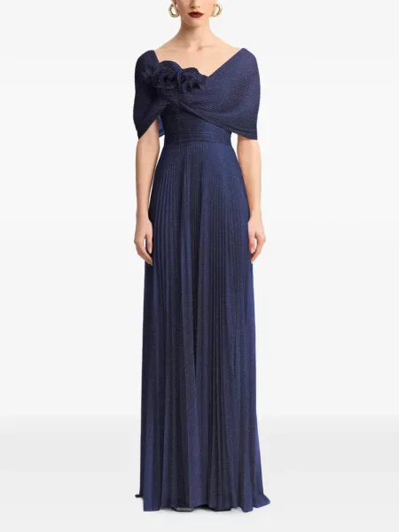 Rochie Gemy Maalouf asimetrică albastru