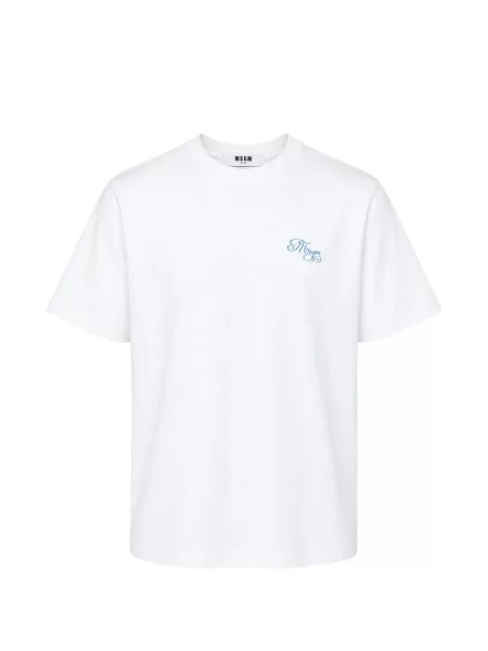 Tricou Msgm cu imagine alb