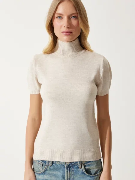 Happiness İstanbul Pulover amestecat bej