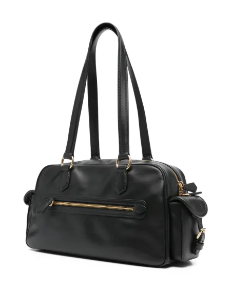 Geanta de piele Miu Miu din piele negru