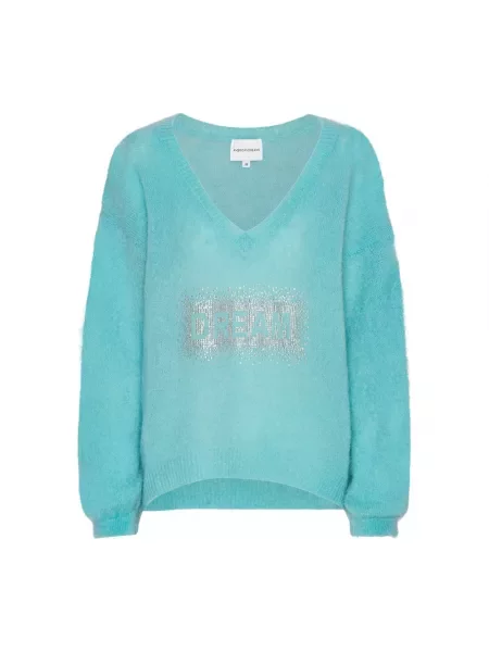 Sweter American Dreams wełniany zielony