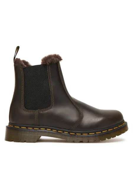 Dr. Martens Chelsea čižmy Leonore tmavošedá čierna
