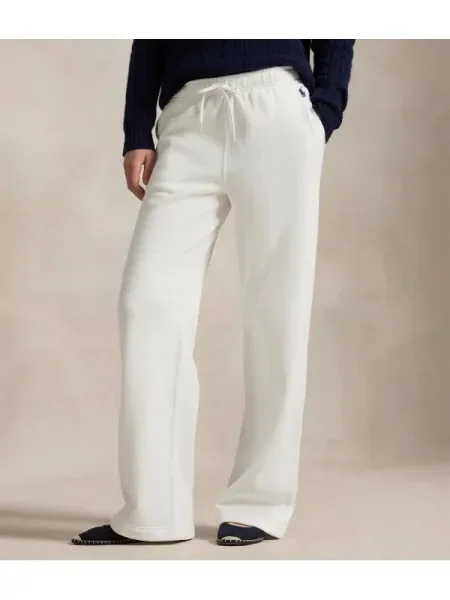 POLO RALPH LAUREN Pantaloni de trening | alb