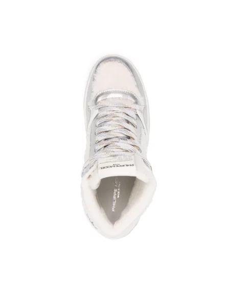 Sneakersy Philippe Model skórzane do tenisa białe