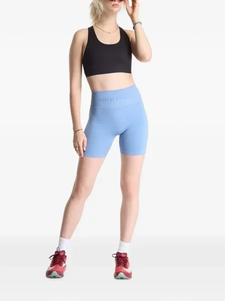 Pantaloni scurți Nike cu talie înaltă albastru