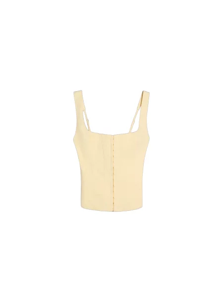 Bershka Top deschis galben