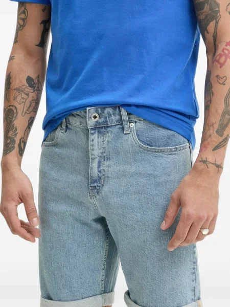 Дънкови шорти Karl Lagerfeld Jeans синьо